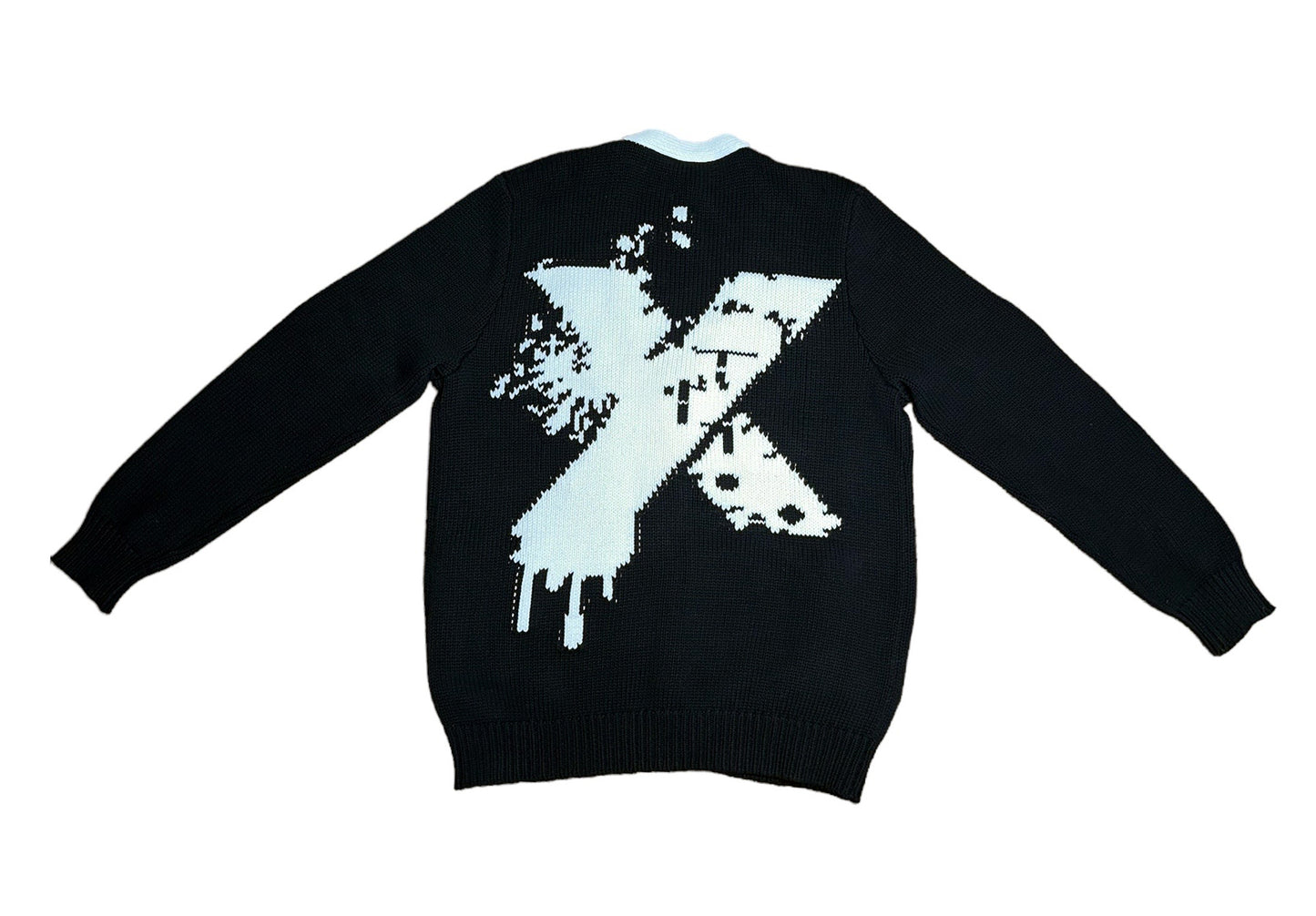 ANY MEANS Malcolm X 1965 Varsity Knitted Cardigan