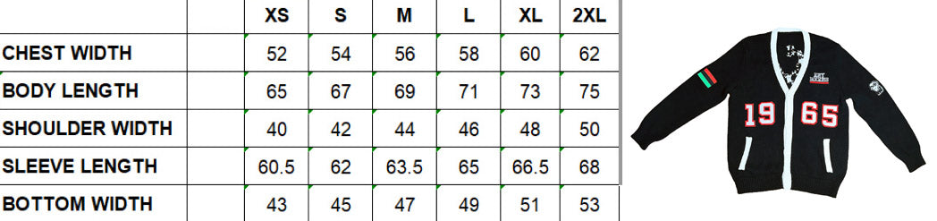 ANY MEANS Malcolm X 1965 Varsity Knitted Cardigan