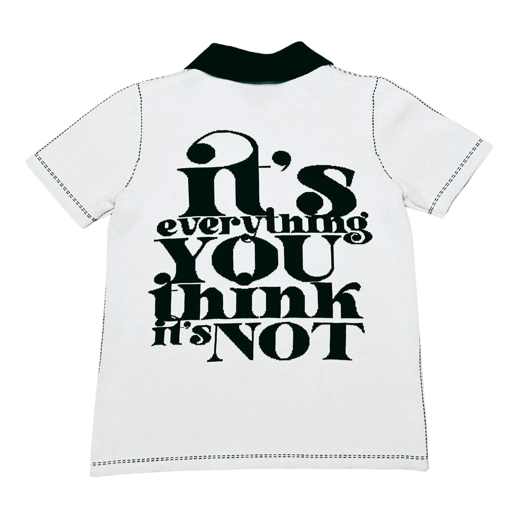 Oreo Black + White Reversible Polo