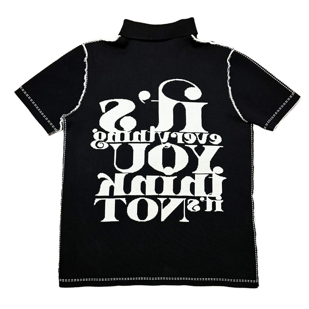 Oreo Black + White Reversible Polo