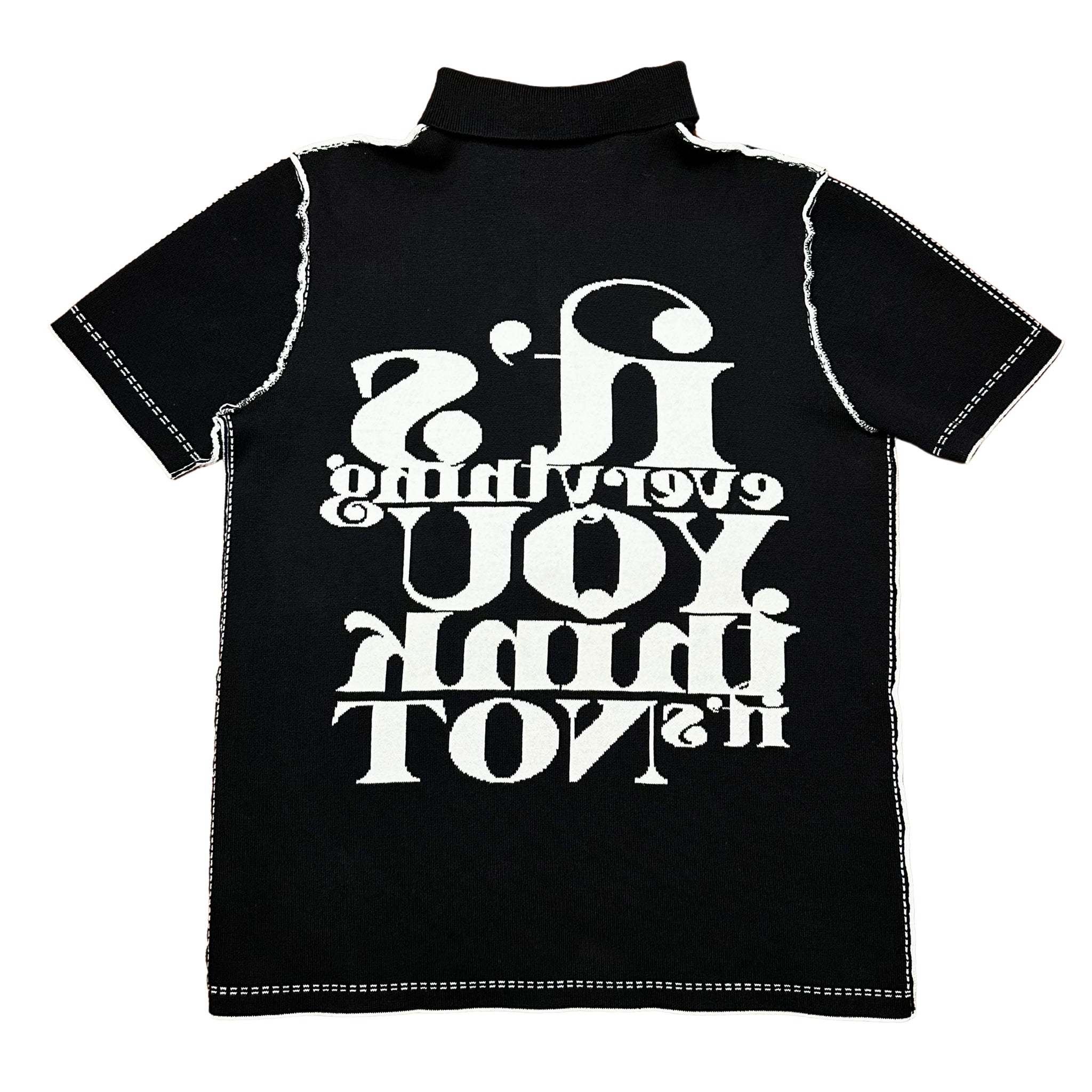 Oreo Black + White Reversible Polo