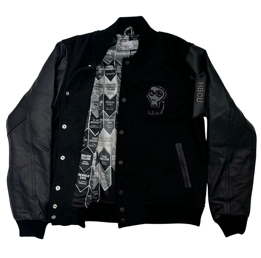 Blacker The College HBCU Leather Varsity