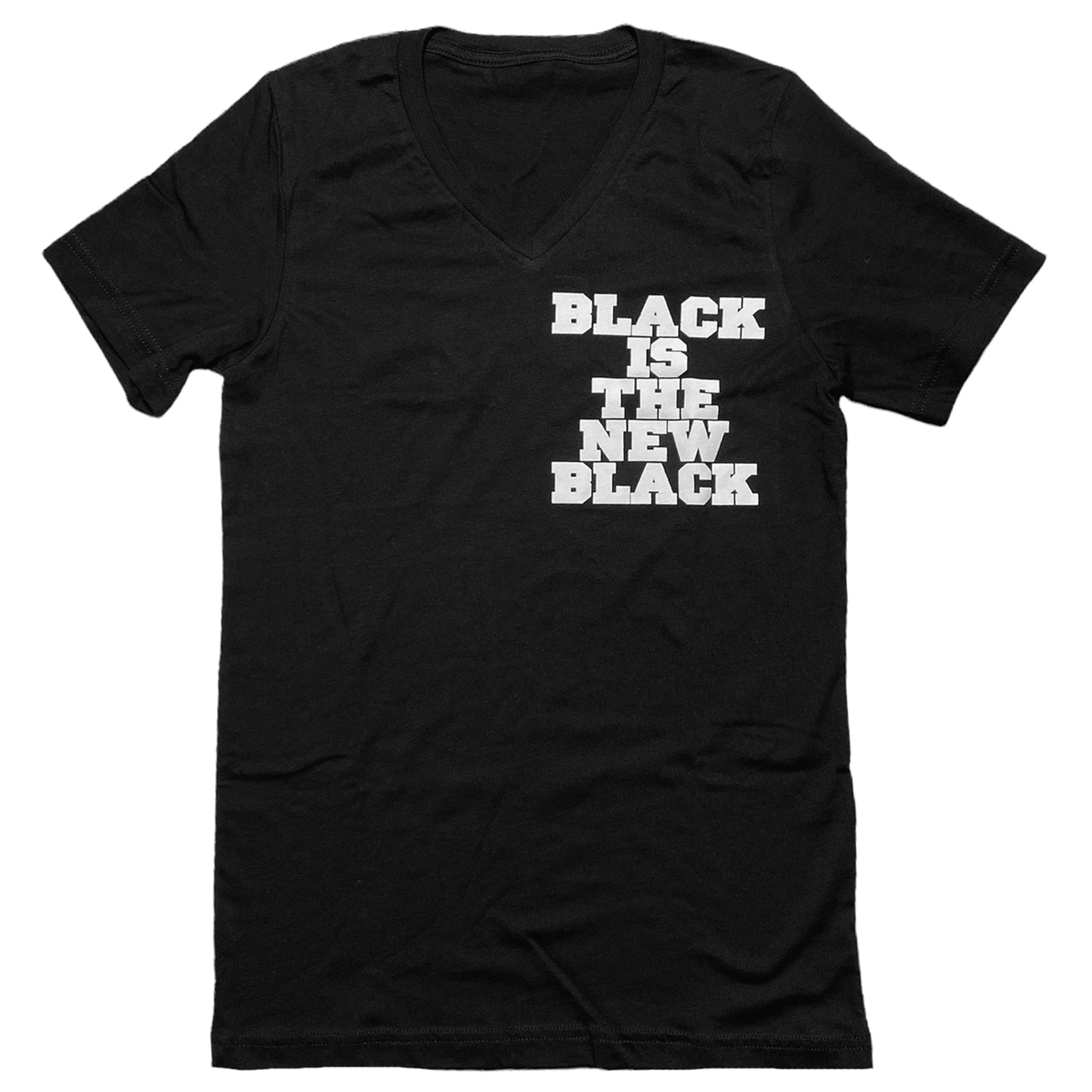 Black is the New Black V-Neck Tee