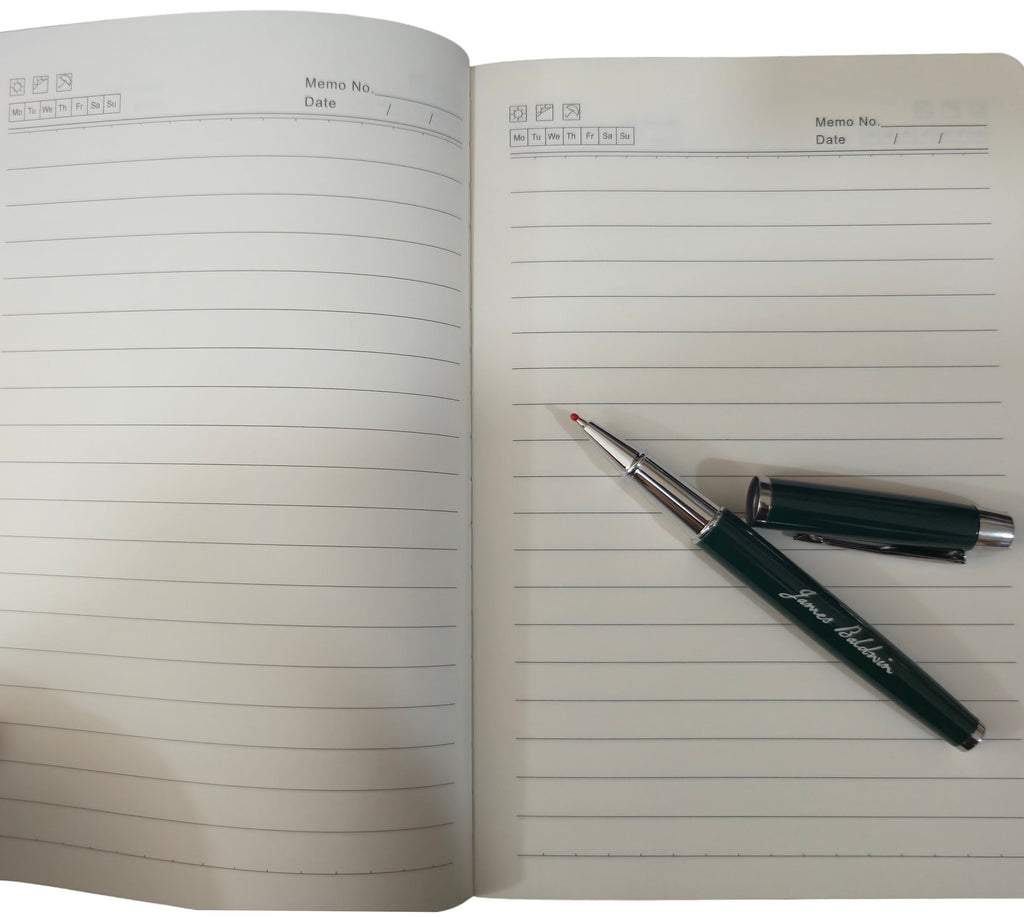 James Baldwin "Nothing Can Be Changed" Notebook & Pen