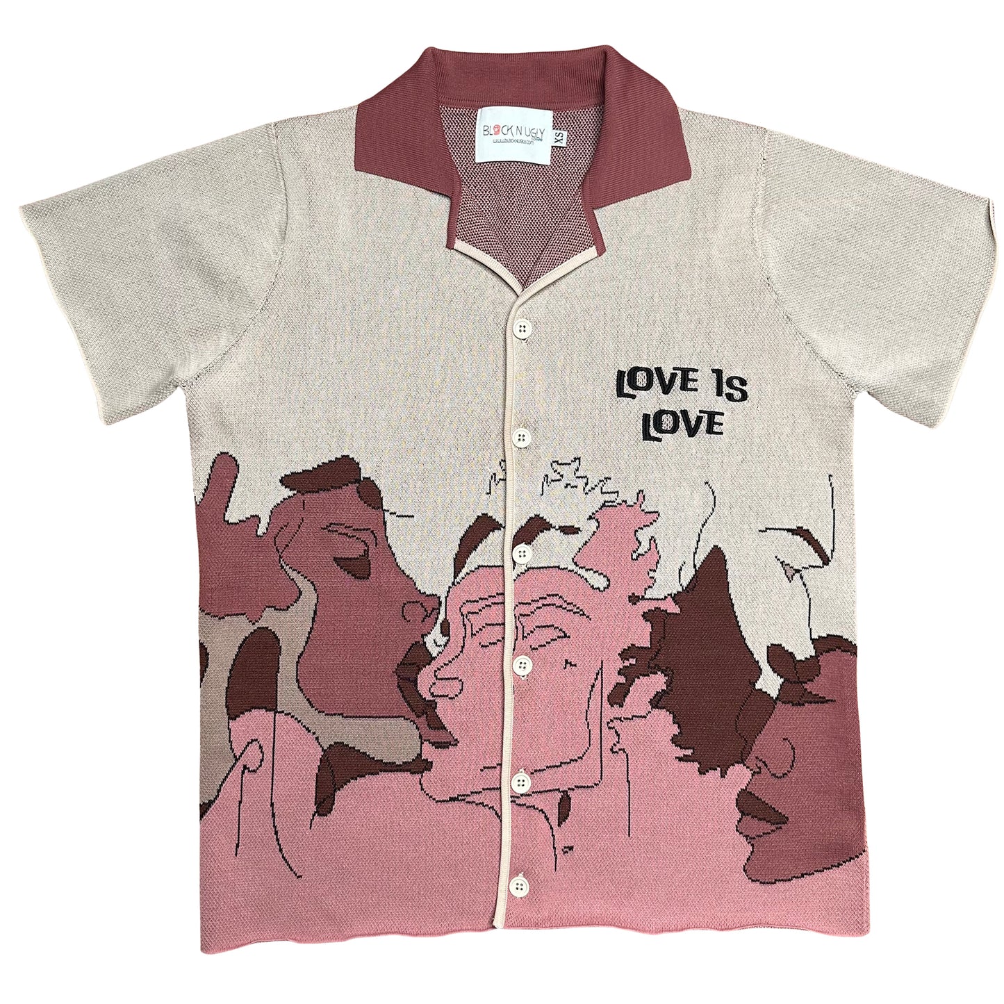 Love Is Love Collar Shirt