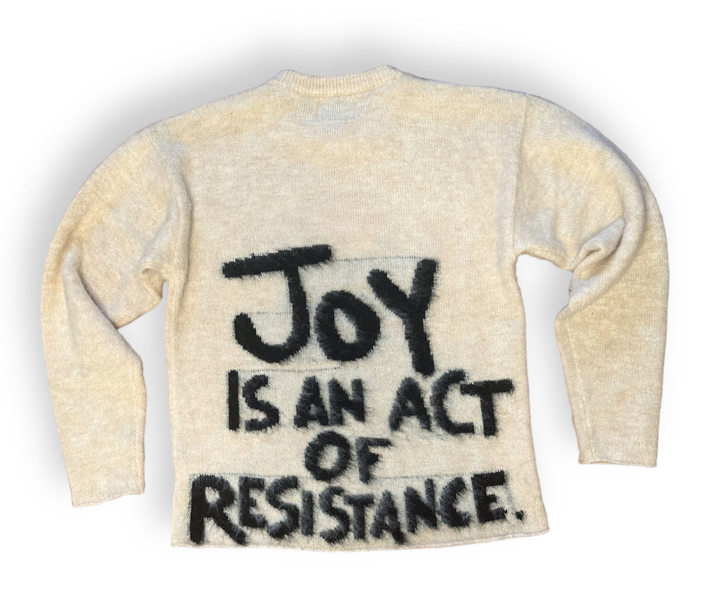 Black Boy Joy is Resistance Mohair Sweater