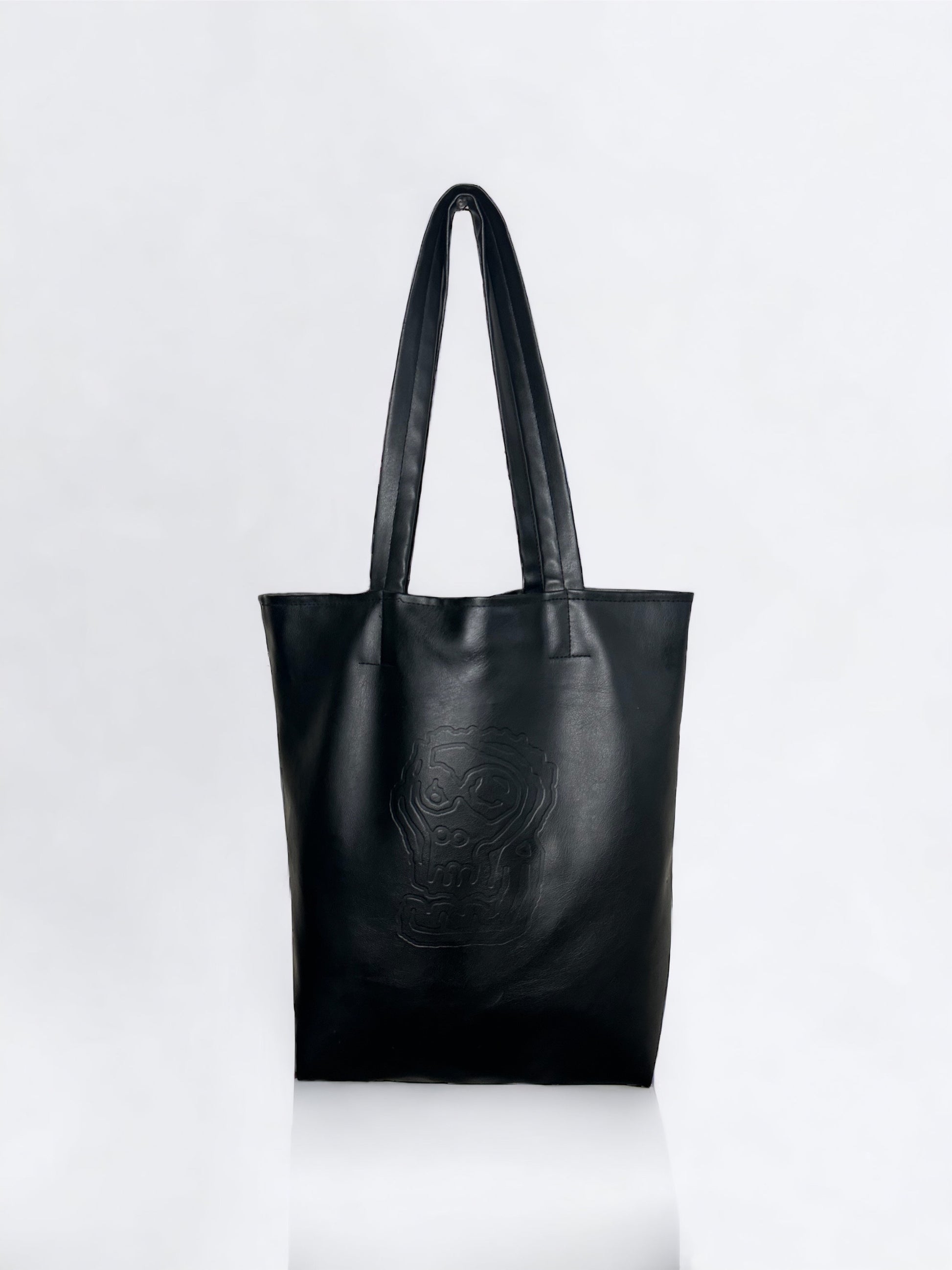 Vegan Leather Logo Tote Bag – black n ugly