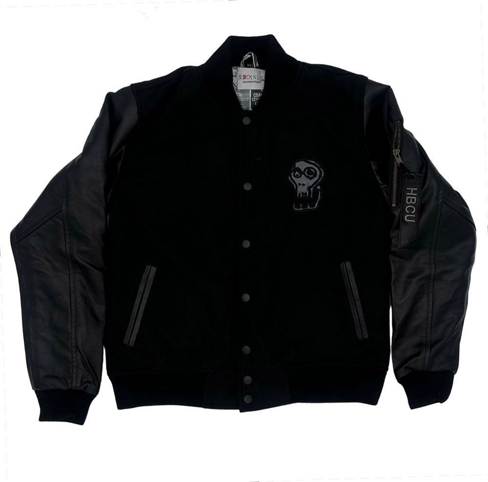 Blacker The College HBCU Leather Varsity