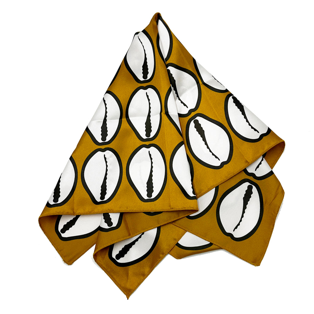 Cowrie Shell Silk Scarf