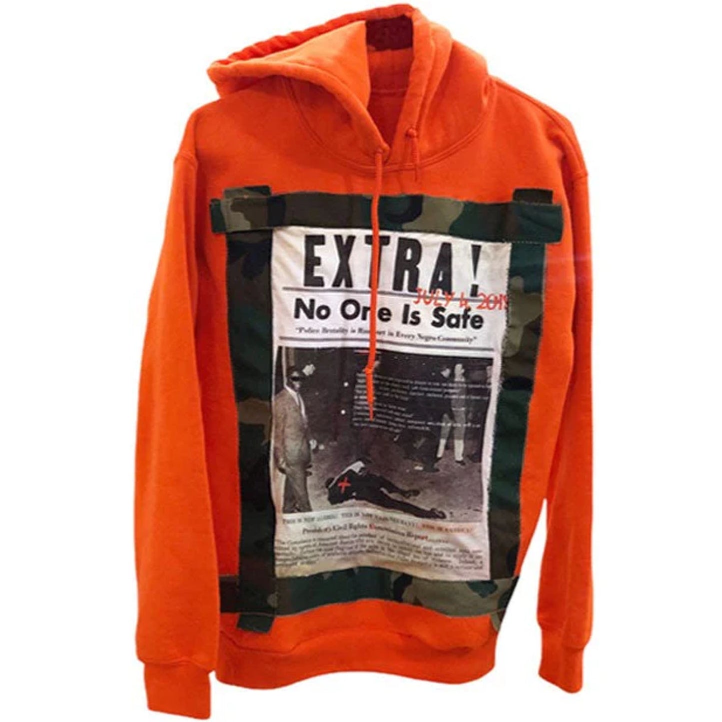 EXTRA No One Is Safe Camo Hoodie