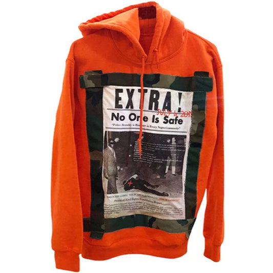 EXTRA No One Is Safe Camo Hoodie