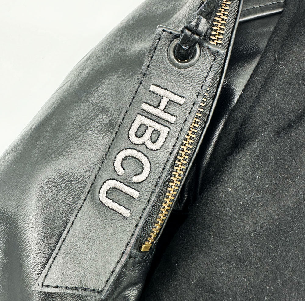 Blacker The College HBCU Leather Varsity