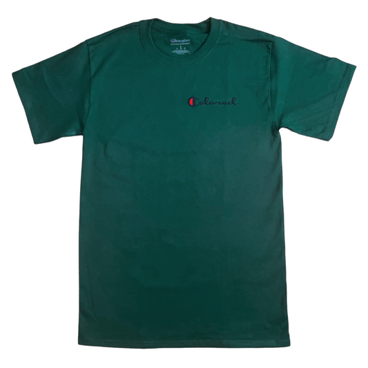 Colored CHAMPION Forest Green Embroidered Shirt