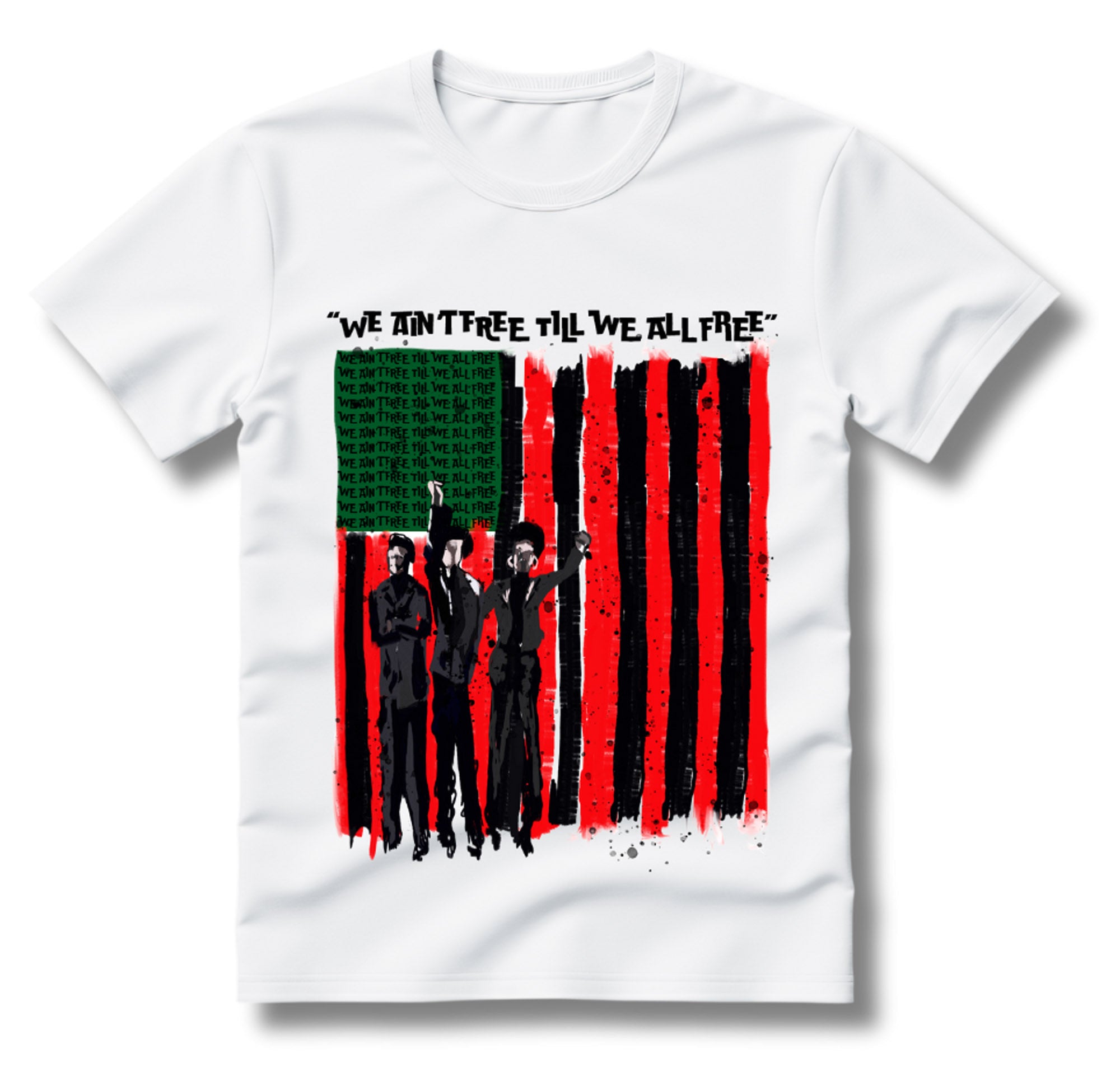 Juneteenth We Ain't Free Till We All Free Tee – black n ugly