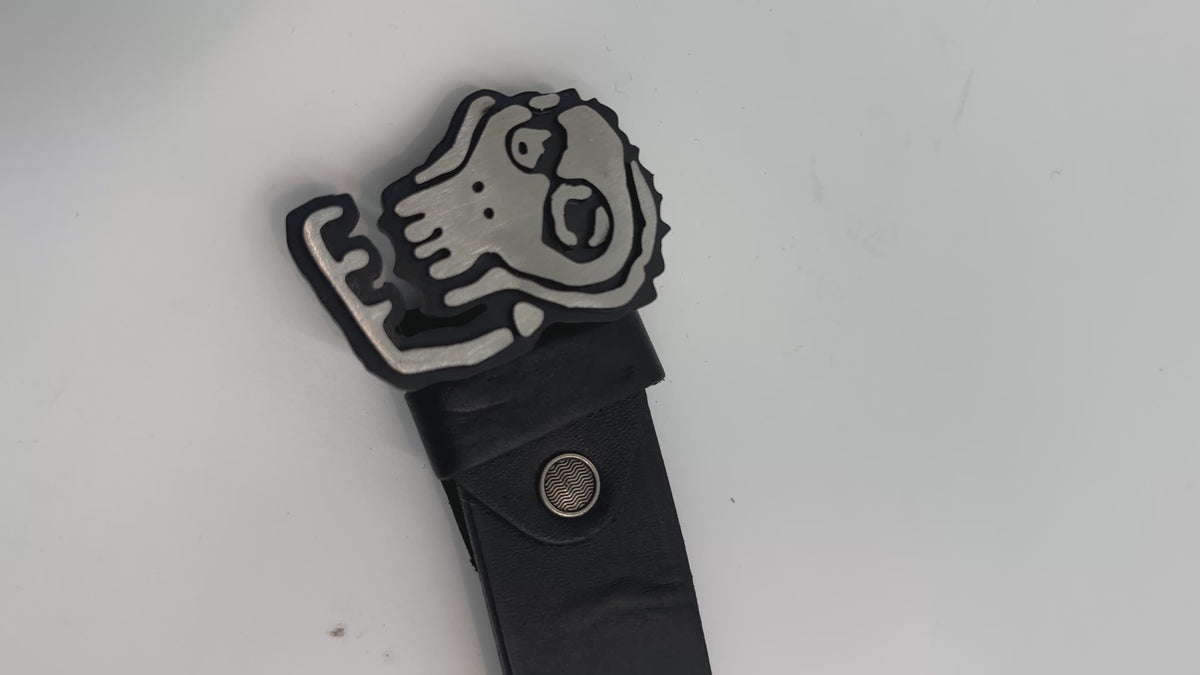 Logo Leather Belt