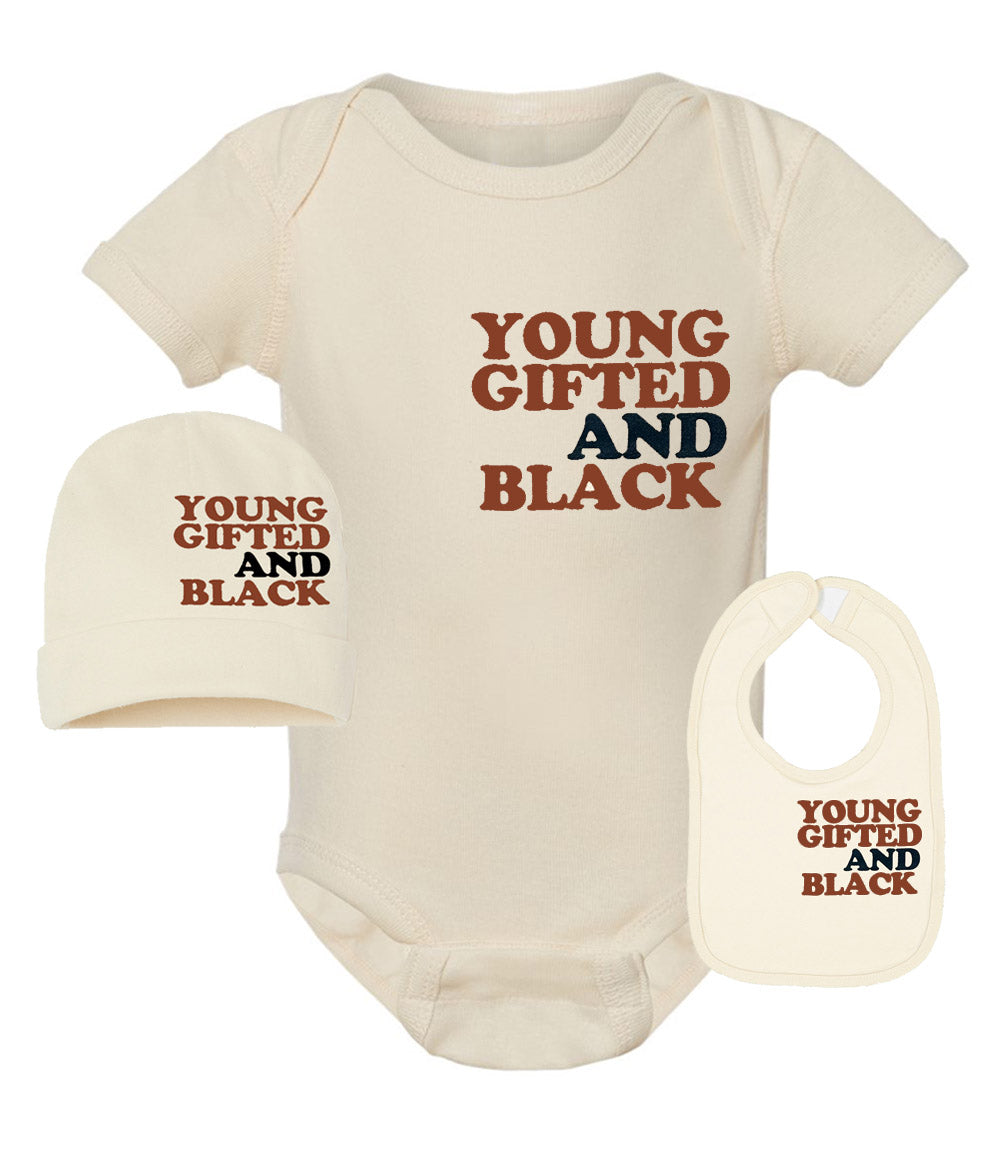 Young Gifted & Black Infant Baby Set YGB