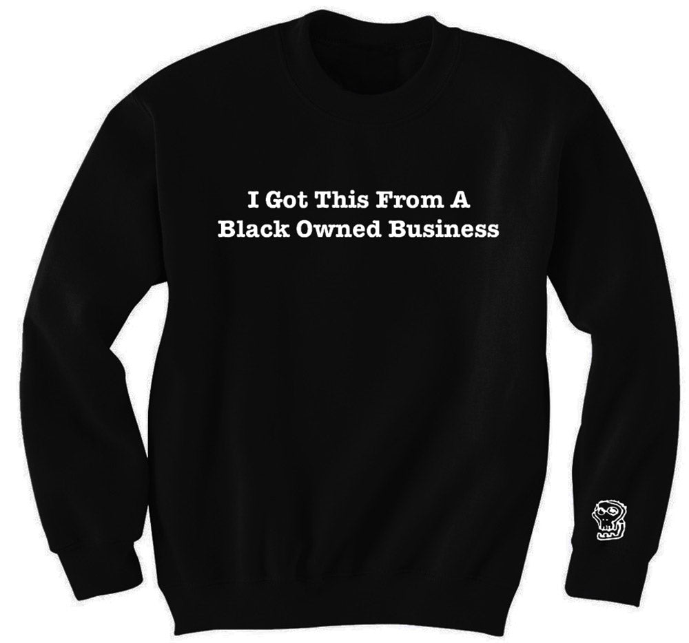 Support Black Business Sweater - blacknugly