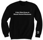 Support Black Business Sweater - blacknugly