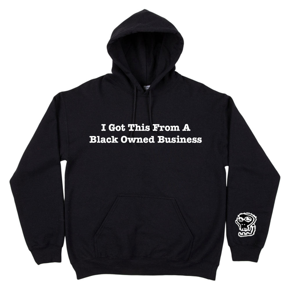 Support Black Business Hoodie - blacknugly
