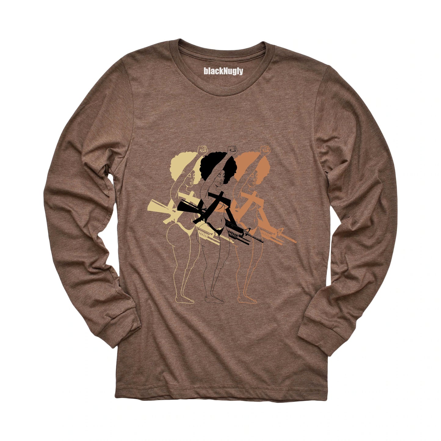 Militant Shawty Long Sleeve(Tri-Color) brown - blacknugly