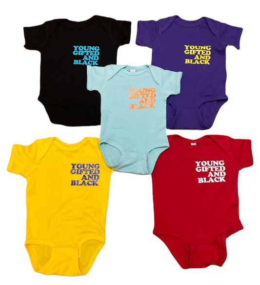 Young Gifted Black Baby Onesie